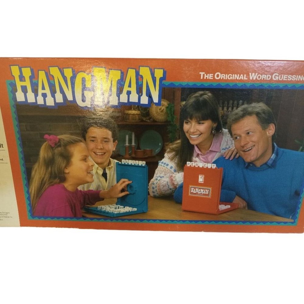 Milton Bradley Board Game Hangman 1988 Word Guessing Game 4623 Complete Vintage - Picture 8 of 10